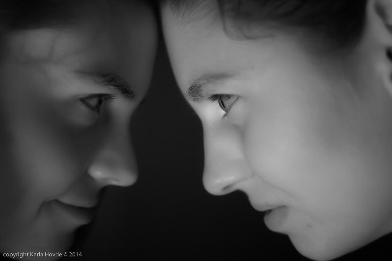 Infrared Portrait: Ranita and Katie © Karla Hovde 2014