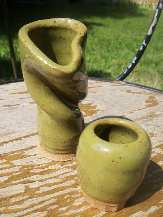 Ceramic Miniature Olive Vases © Karla Hovde 2013