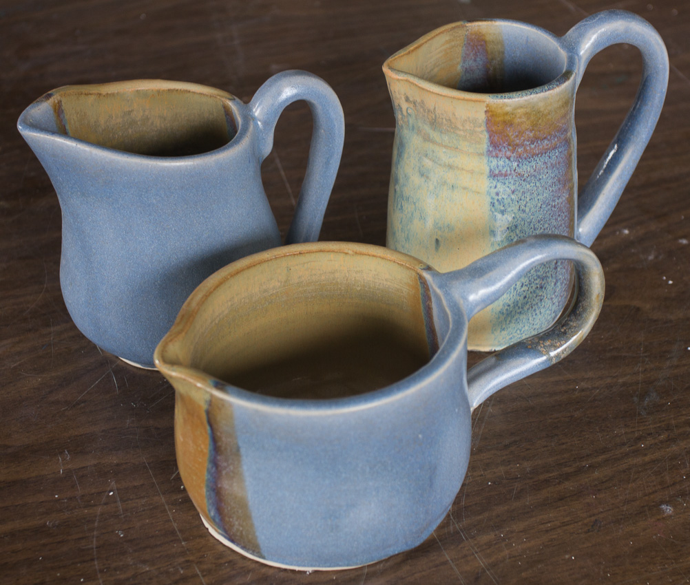 Ceramic Two Tone Matching Pitchers © Karla Hovde 2013