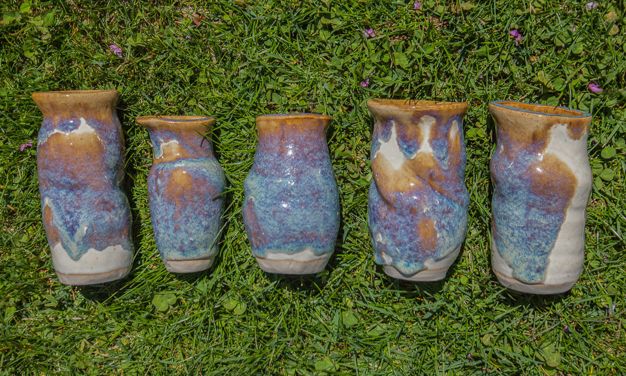 Ceramic Ocean and Sand Vases © Karla Hovde 2015
